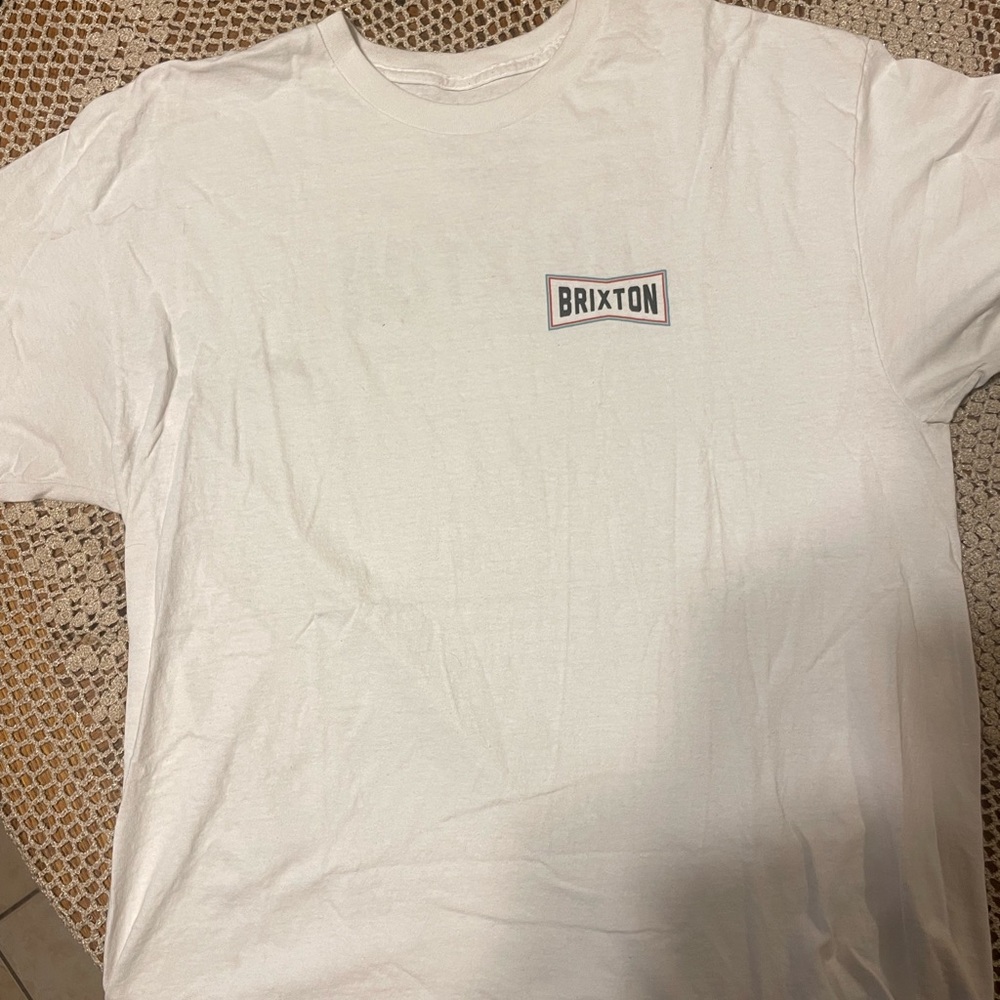 XL Brixton Mens White T- shirt